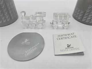 Swarovski Crystal Train Locomotive Engine & Passenger Car 7471 NR 000 001 / 003